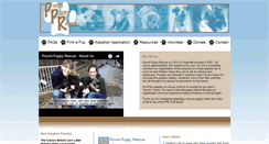 Desktop Screenshot of poundpuppyrescue.org